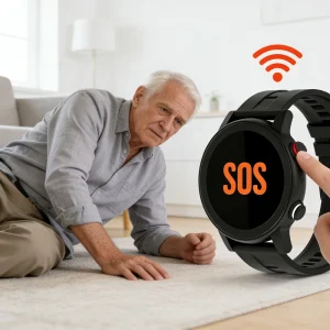 L23 Elderly Android 9.0 Health Tracking Watch with GPS Tracking, SOS Calling, Geofencing Alarm for Seniors Living Alone