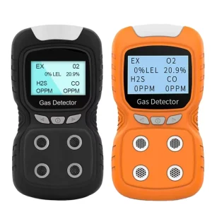 LCD 4-in-1 Toxic Gas Alarm Detector CO O2 H2S Oxygen Monitor Gas Analyzer Meter USB Rechargeable