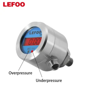 LEFOO Fire Protection Pressure Sensor Overpressure Underpressure Alarm IP67 Protection RS485 Output 0.5% Accuracy 0-60MPa