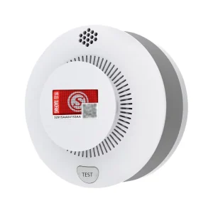 LF-001 85 dB Standalone Ceiling-Mounted Photoelectric Smoke Sensor ABS Plastic 1.8%/ft Sensitivity