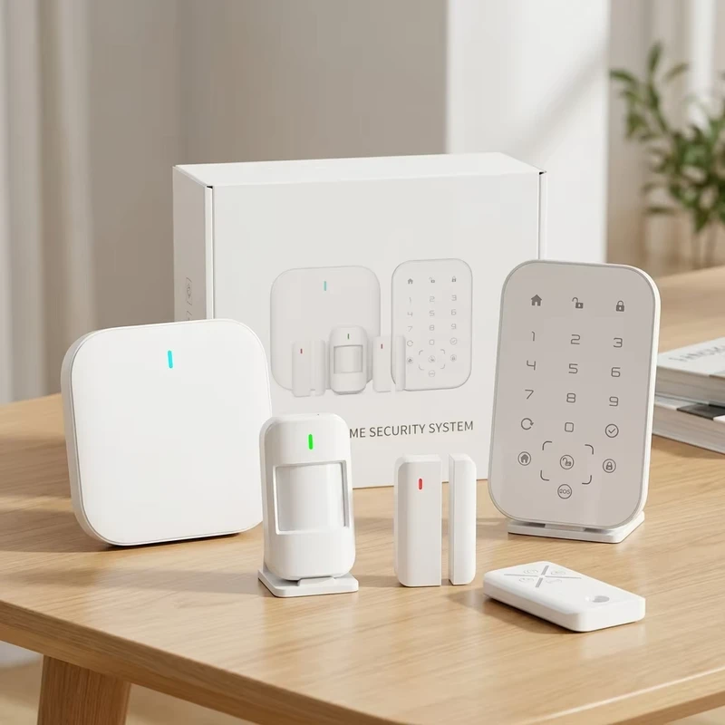 LHD8100 All in One Wireless Alarm 800m Wireless Range 100 Alarm Zones 4G Ethernet WiFi SIA/ADM-CID CMS Integration Open Platform