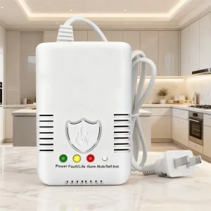 LPG Gas Leak Detector CH4 Propane Detector ABS Material Kitchen Safety Alarm for Home Use
