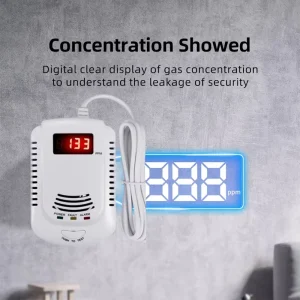 LPG Gas Leak Detector and Alarm with LCD Display for Home Use