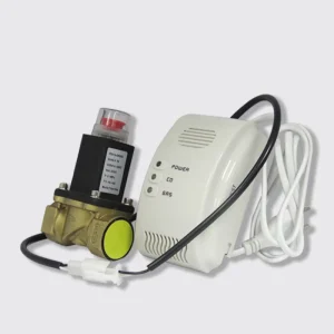 LPG, Natural Gas, and Propane Leak Detector with Solenoid Valve Shut-Off System for Home and Kitchen
