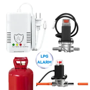 LPG and Natural Gas Leak Detector with Plug-In Sensor for Home and Kitchen