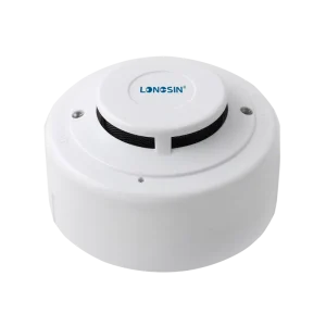 LS-828-18L 24V 2-Wire Conventional Fire Alarm Smoke Detector Photoelectric Sensor LED Flash Alarm White EN54-7