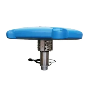 Large Floating Pond Fountain Aerator with Battery, Solar Powered Diaphragm Air Pump
