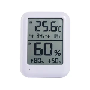 Large LCD Digital Indoor Thermometer and Hygrometer with Alarm