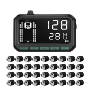 Large Truck 36 Wheel TPMS Tire Pressure Monitoring System with Tire Pressure Sensor Leak Alarm and High Temperature Warning