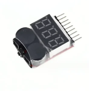 LiPo Li-ion LiFe Battery Voltage 2-in-1 Tester Low Voltage Buzzer Alarm 1S-8S