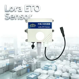 LoRaWAN ETO VOC Temp & Humidity Sensor Industrial Wireless Gas Detector 0 100ppm for Ethylene Oxide Air Quality Monitor