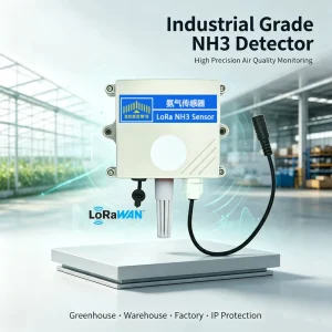 LoRaWAN NH3 Ammonia Sensor Wireless Temperature and Humidity Air Quality Detector for Agriculture and Industry