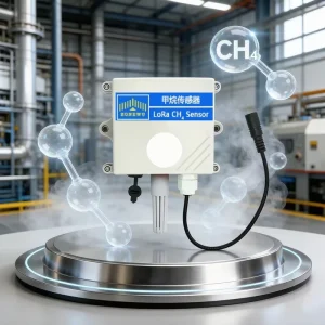 LoRaWAN Wireless NDIR Methane CH4 Sensor IP68 High Precision Industrial Gas Leak Detector for Farm & Emission Monitoring
