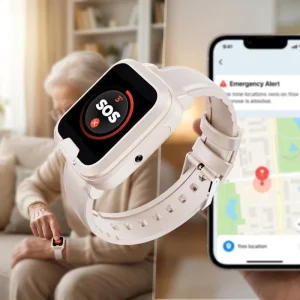 Lone Worker Smart Watch SOS Fall Detection Elderly Emergency Alarm 4G Call Medicine Reminder Button