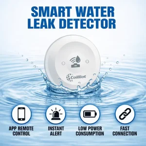 Long-Range RF Wireless WiFi Water Leak Detector Sensor with Low Power Consumption App Remote Control