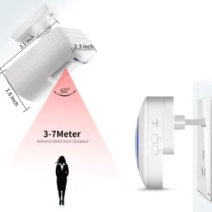 Long Range Wireless Doorbell and Motion Sensor Alarm with 38 Melodies