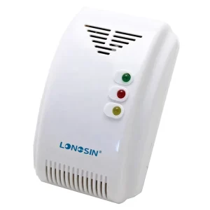Longsin OEM China Civilian Kitchen Cooking Methane CH4 Natural Gas Leakage Detector Alarm Relay Solenoid Outputs Standalone