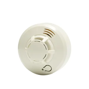 Low Fault Alarm Rate Ceiling Mount Smoke Sensor With Audible Visual Dual Alert for Residential and Commercial Fire Security