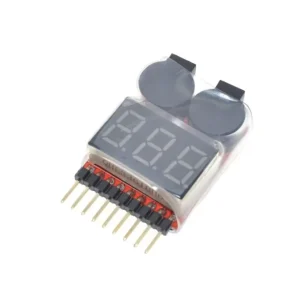 Low-Voltage Buzzer Alarm 1-8S LiPo Li-ion LiFe Battery Voltage 2-in-1 Tester