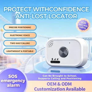 M9 4G LTE GLONASS GPS Tracker for Kids with SOS Alarm, Real-Time Tracking, Magnetic Design and Waterproof Housing