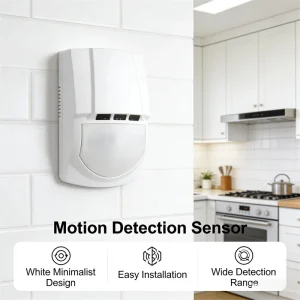 MC-800DMT Wired PIR Intrusion Detector White Round Motion Sensor for Home and Shop Security