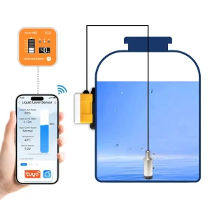 ME202R TUYA WIFI 433MHz LED Display Remote Alarm Detection Smartphone Full Water Submersible Water Level Transmitter