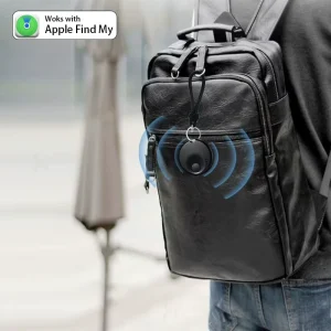 MFi Certified Find My Tag Smart Tracker Plastic for Cars Luggage Keys Wallets with Anti-Loss Alarm