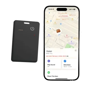 MFi Certified Real time GPS Tracker Smart Tag Card Wallet Finder Plastic Anti Lost Key Finder Locator for Bike Luggage Keys Kids