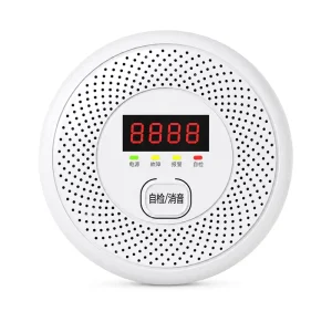 MIRO PS 703 2 in 1 Smoke Carbon Monoxide Alarm Detector LCD Screen Monitor Electrochemical Sensor Tamper Alarm 100dB Alarm Sound