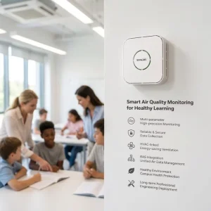 MSD-09 Commercial Building IAQ Monitor PM2.5 PM10 Temperature Humidity RS485 BACnet IP30 WELL LEED Certified
