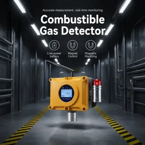 Magnetic or Fixed Infrared Combustible Gas Detector with LCD Display Alloy Housing 5-Year Life