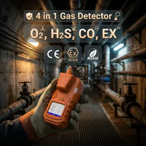 Manufacturer Low Cost Portable Multi Gas Detector Industrial Gas Detector for H2S CO O2 EX Flammable Gas Leak Detecting