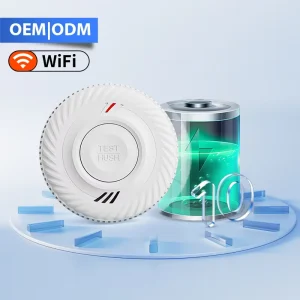 Manufacturer Tuya WiFi Smoke Alarm Fire Protection Smokehouse Combination Fire Alarm EN14604 Smoke Detector