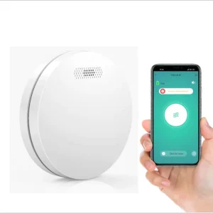 Manufacturer Wireless Interlinked RF433 Mini Compact Smoke Detector for Apartment Hotel Office Warehouse Security