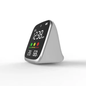 Mini CO2 Detector with LED Display, Temperature and Humidity Monitoring, CO2 Limit Alarm