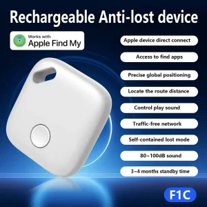 Mini F1C Rechargeable Wireless Anti-Lost Alarm Tracker for Luggage Pets Elderly and Kids