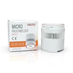 Mini Standalone Fire Smoke Detector with Independent Built-In Lithium Battery, Portable Wireless Home Alarm