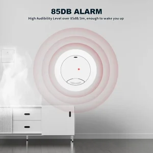 Mini Standalone Photoelectric Smoke Alarm EN14604 Certified 10 Year Battery Compact Design Household Fire Alarm