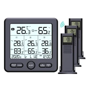 Mini Wireless LCD Weather Station with Thermometer, Hygrometer, Alarm and USB Power