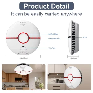 Model 217 Certified Photoelectric Smoke Detector, Battery-Operated, USA Market