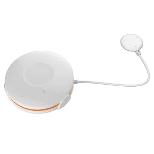 Modern Plastic Smart Home Water Flow Sensor with Overflow Detection Built In Battery Wireless App Control & Phone Alert