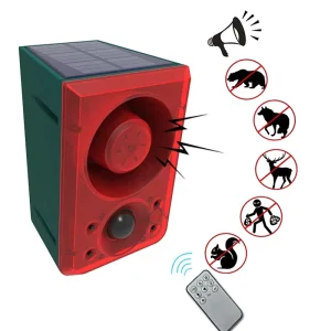 Motion Sensor Alarm Solar Strobe Alarm Light Outdoor IP65 Waterproof Solar Siren Security Light for Home Farm Barn Yard