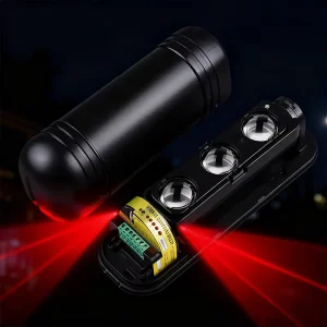 Multi-Beam IR Perimeter Alarm 50-250m with 360° Detection for Wall and Fence Protection Applications