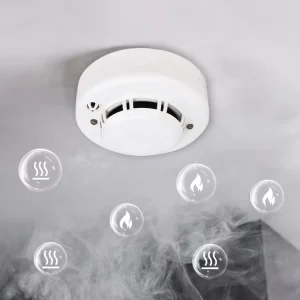 Multi-Detector Fire Alarm with Smoke and Heat Detection