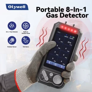 Multi-Gas Confined Space Detector with Pump Sampling for Methane CO2 and VOC Pre-Entry Testing