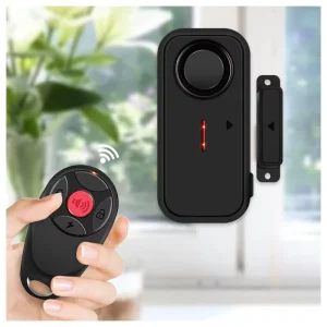 Multi-Mode Waterproof Door and Window Security Alarm with Emergency 108dB Remote Doorbell, Anti-Theft Protection Light