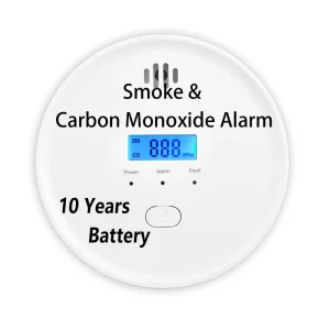 N01 Combined Smoke and CO Alarm with 10-Year Battery Life for Home Use