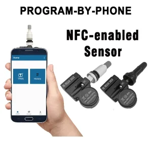 NFC TPMS Sensor with Phone App, 315MHz/433MHz, 3.7V