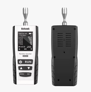 NK800 Portable Air Quality Monitor Dust Particle Counter for PM0.3, PM0.5, PM1.0, PM2.5, PM5.0, and PM10