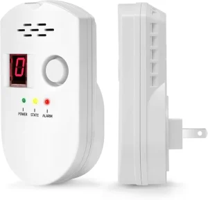 Natural Gas Leak Detector for Home Plug in Audible and Visual Combustible Gas Alarm Monitor
